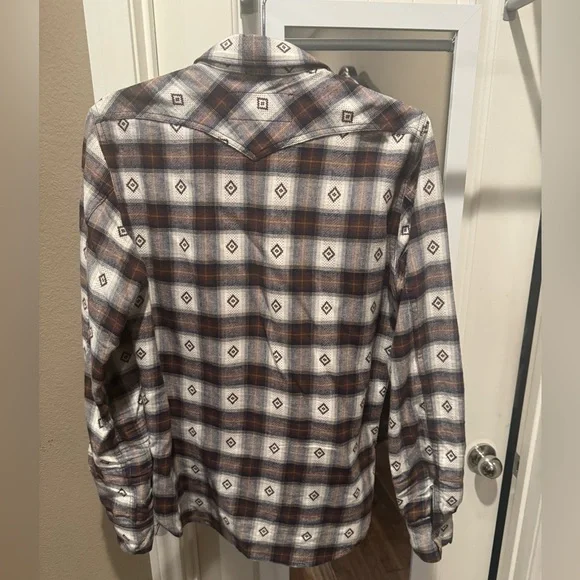 Brand New Rogue Territory Western Shirt Diamond Brown Medium